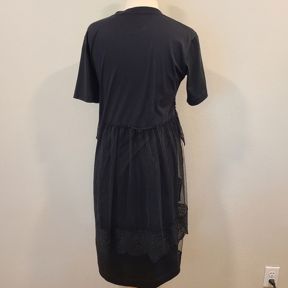 Simone Rocha Black Tulle & Lace Tiered Dress - Picture 7 of 12